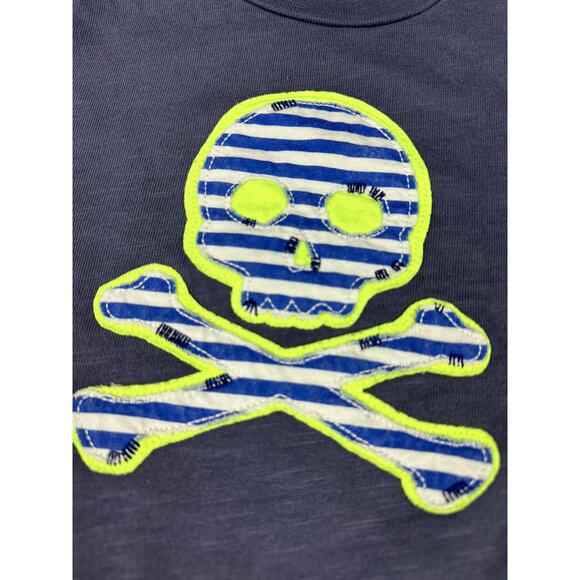 Boys Mini Boden Skull Applique Shirt Size 2-3 years - Picture 3 of 4